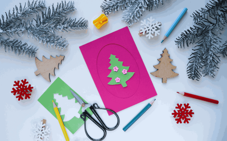 a photo of homemade Christmas Cards