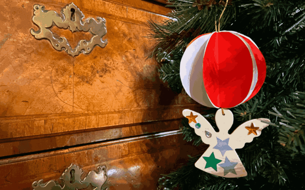 a photo of a homemade Christmas Decoration