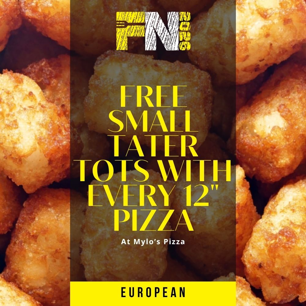 Mylo's Pizza Forknight Offer Graphic