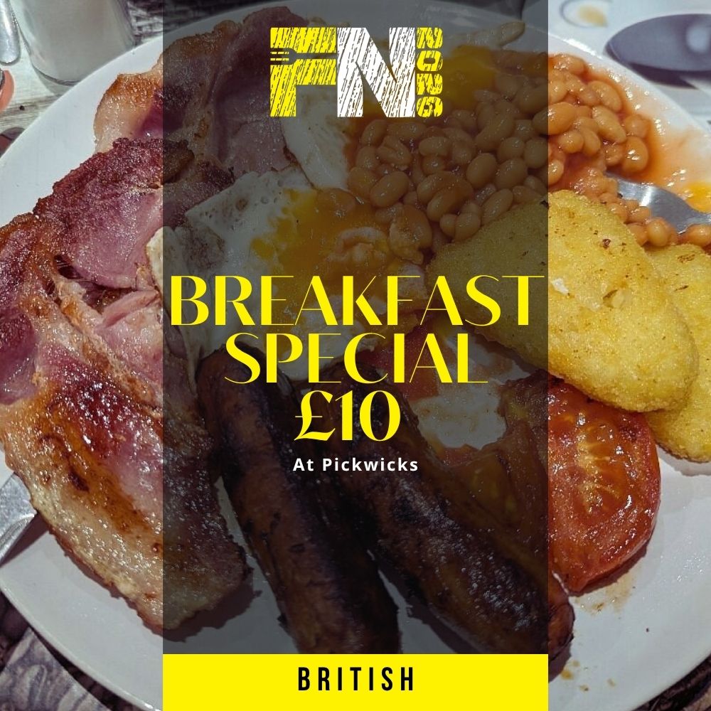 Breakfast Special Pickwicks Forknight Offer Graphic